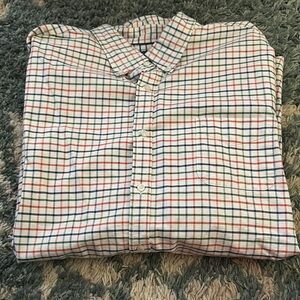 Daniel Cremieux Red and Blue Casual Button Down Shirt